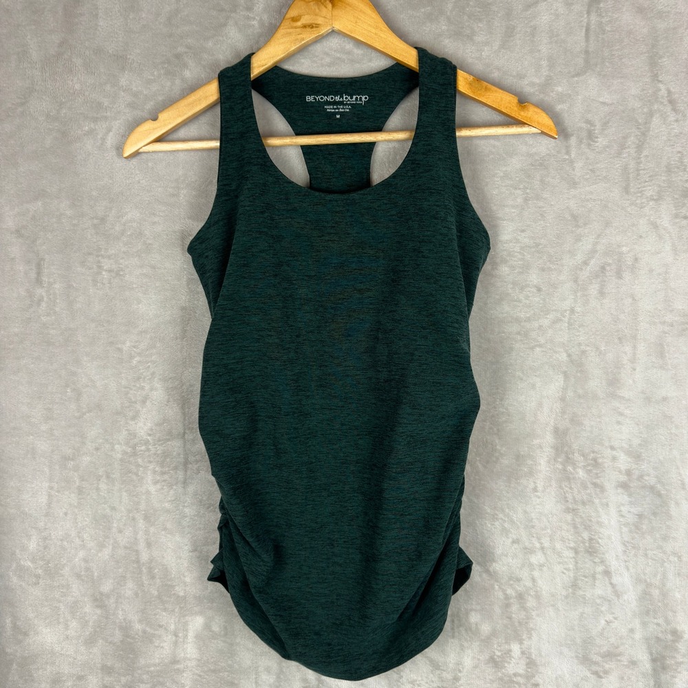 Beyond Yoga Dark Green Maternity Tank Top
